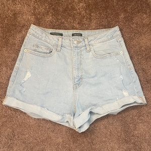 Women's Super-High Rise Rolled Cuff Jean Shorts - Wild Fable size 6